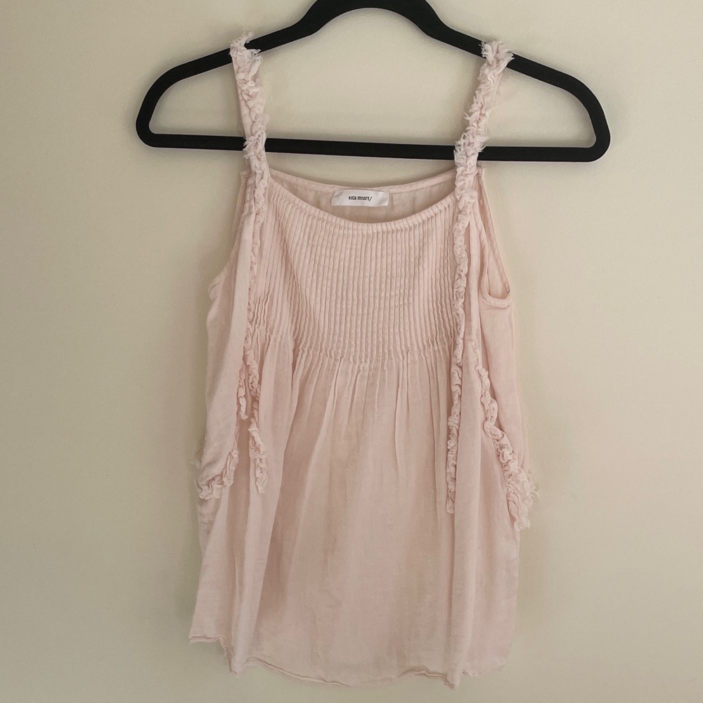 Sita Murt Light Pink Lightweight Blouse Size Small